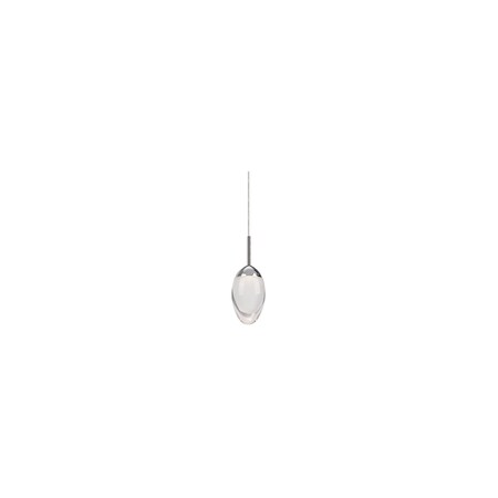 Kuzco Lighting Single Led Egg Shaped Pendant With Chrome Details 402901CH-LED